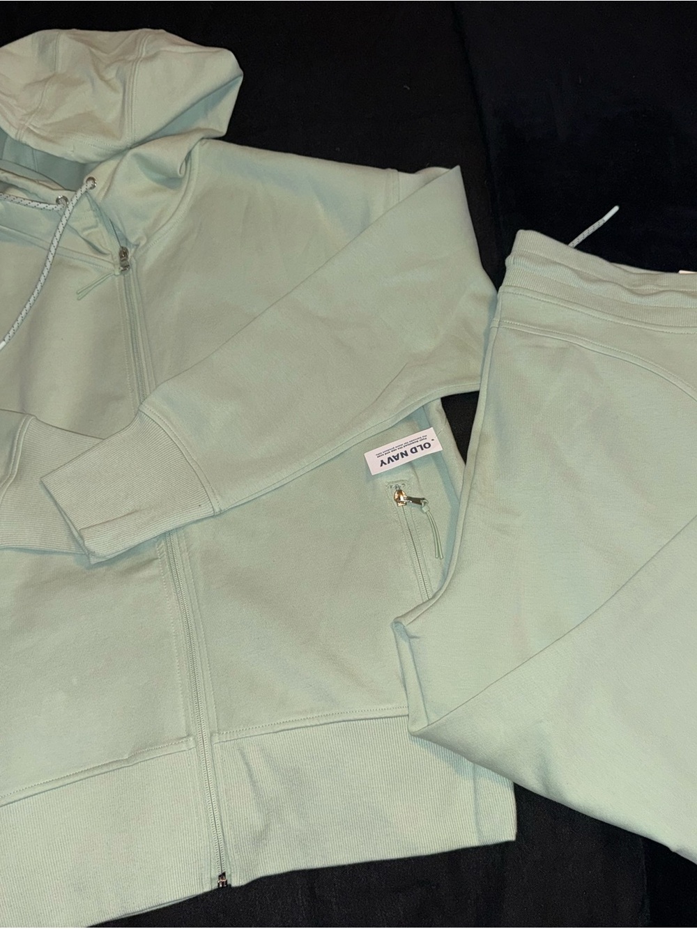 NWT Old Navy Mint Green Dynamic Active Fleece Hoodie & Jogger Set